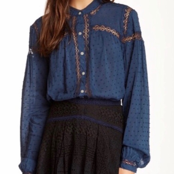 Free People Tops - Free people boho blouse sz S